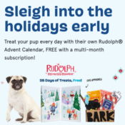 BarkBox Sign Up: Treat Your Pup Every Day with their own Rudolph Advent...
