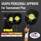 Amazon Black Friday! USAPA Approved Pickleball Set w/ 2x Paddles and 4x...