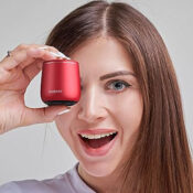Waterproof Mini Bluetooth Speaker, Red $15.19 After Coupon (Reg. $19) -...