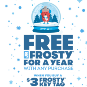 Wendy’s: Buy a Frosty Key Tag for $3, Get a Free Frosty with Every Purchase...