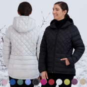 Kohl's Cyber Monday! Women's ZeroXposur Gianna Hooded Quilted Puffer Jacket...