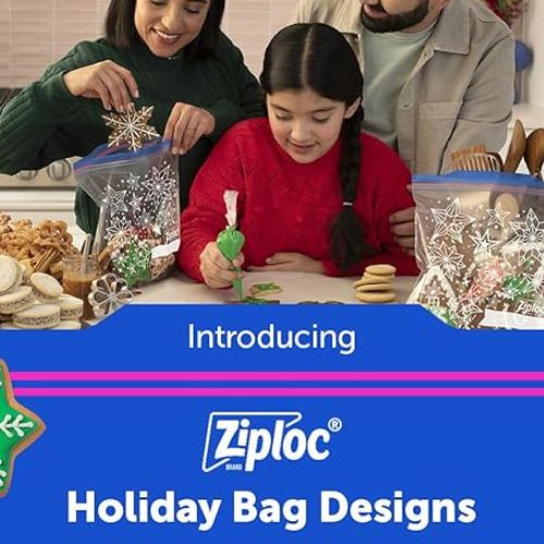 Ziploc Holiday Bags: Gallon Freezer 120-Count as low as $12.58 -10¢/Bag  After Coupon (Reg. $30.29) + Free Shipping + More - Fabulessly Frugal