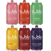 bubly Zero Calorie Sugar-Free Sparkling Water 6-Flavor Variety 18-Pack...