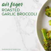 air fryer roasted garlic broccoli