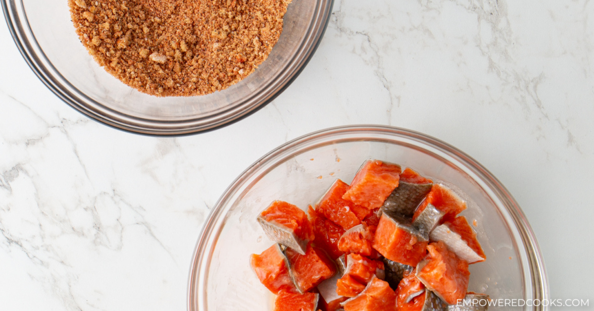 Air fryer sweet and spicy salmon