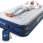 Tall Twin Air Mattress with Built in Pump & Raised Pillow $66.29 Shipped...
