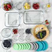 Anchor Hocking Glass Food Storage Containers & Glass Baking Dishes...