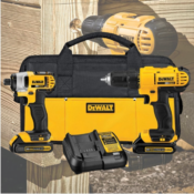 DEWALT 20V MAX Cordless Drill and Impact Driver Combo Kit with 2 Batteries...