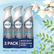 Febreze 3-Pack Air Freshener Spray, Crisp Clean as low as $9.61 (Reg. $13)...