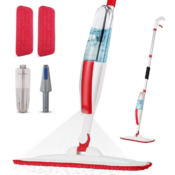 Floor Cleaning Wet Spray Mop with 14 Oz Refillable Bottle $16.09 After...