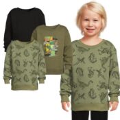 Garanimals Toddler Boy Long Sleeve Fleecea Sweatshirt, 3-Pack $10 (Reg....