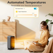 Come Home to a Warm Space with GoveeLife Electric Heater with Thermostat...