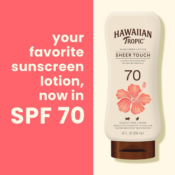 Hawaiian Tropic Mango Scent Sheer Touch Lotion Sunscreen SPF 70, 8 Oz as...