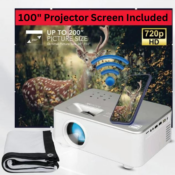 RCA Home Theater Projector Bundle with 100