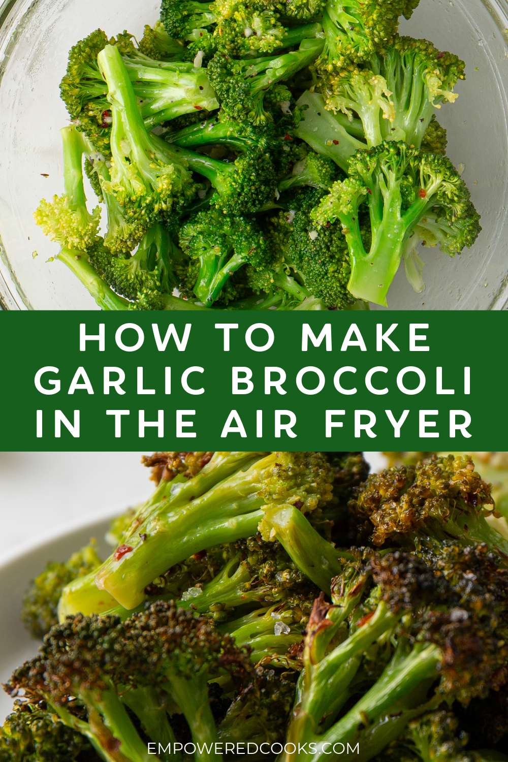 How to make garlic broccoli in the air fryer