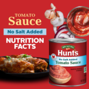 Hunt's No Salt Added Tomato Sauce, 8 oz as low as $0.54 Shipped Free (Reg....