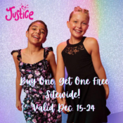 Justice: Buy One, Get One Free Sitewide!
