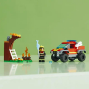 LEGO City 4x4 Fire Engine Rescue Truck Toy 97-Piece Set $2.50 (Reg. $7.49)