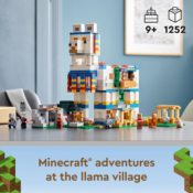 LEGO Minecraft 1,252-Piece The Llama Village Farm House Toy Building Set...