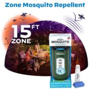 Mosquito Repeller Patio Shield with 12-Hour Fuel Cartridge + 3 Mats $12.47...