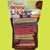 Pork Chomps Dog Chews, 5-inch Munchy Sticks, Assorted Flavors, 100 Count...