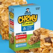 Quaker Chewy Lower Sugar Granola Bars, 3-Flavor Variety Pack, 58-Count...