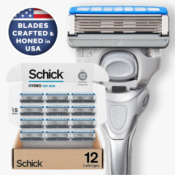 Schick Hydro Dry Skin 12-Count Razor Refills for Men as low as $11.25 After...
