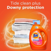 Tide Downy Laundry Detergent Liquid Soap, 59 Loads as low as $6.34 After...