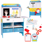 Ignite the imagination of your little ones with this Wooden Play Doctor Set for Kids...