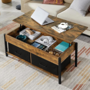 Transform your living area with Yaheetech Lift Top Coffee Table for just...