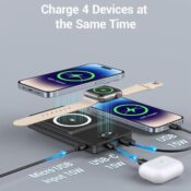 2-in-1 Magnetic Wireless Charger & Power Bank, 10000mAh $19.99 After...