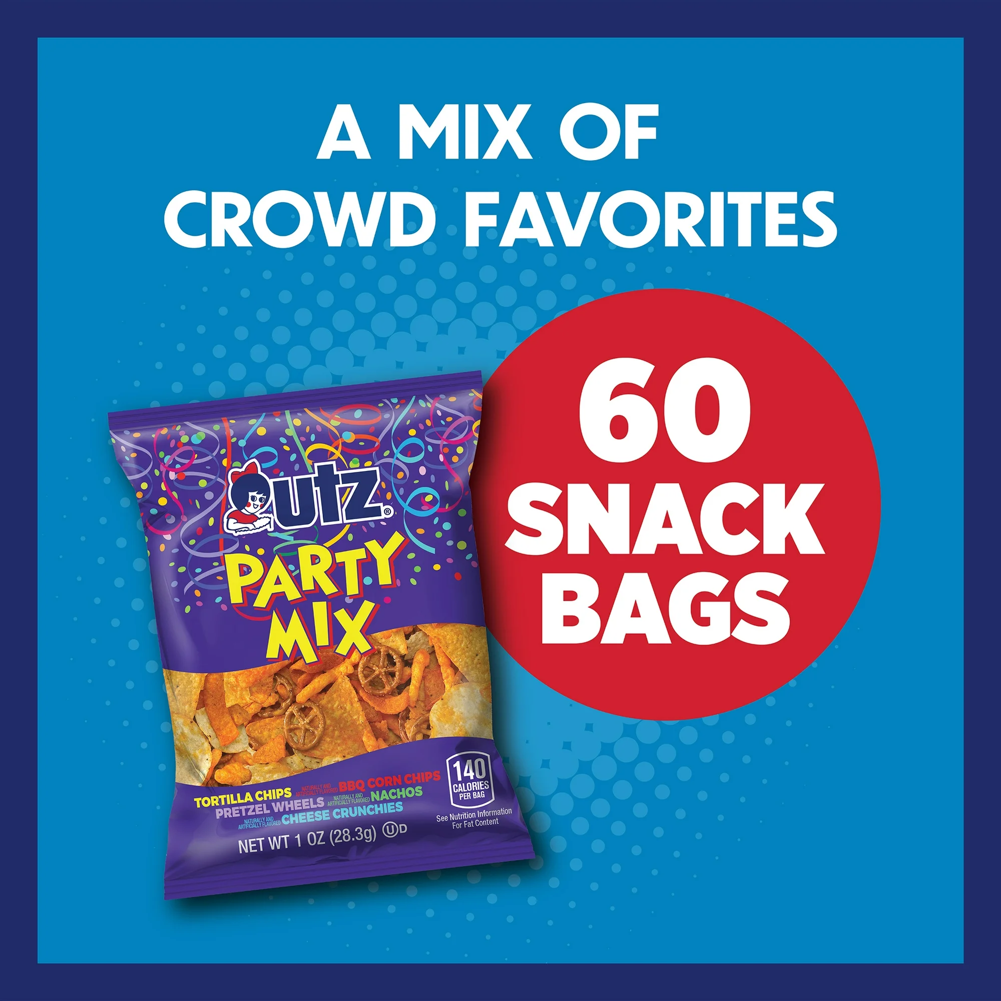 Utz 60Count Bags Party Mix 16.38 (Reg. 29.40) 27¢/bag + More Fabulessly Frugal