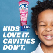 ACT Kids Anticavity Fluoride Toothpaste, Bubble Gum Blowout as low as $1.54...