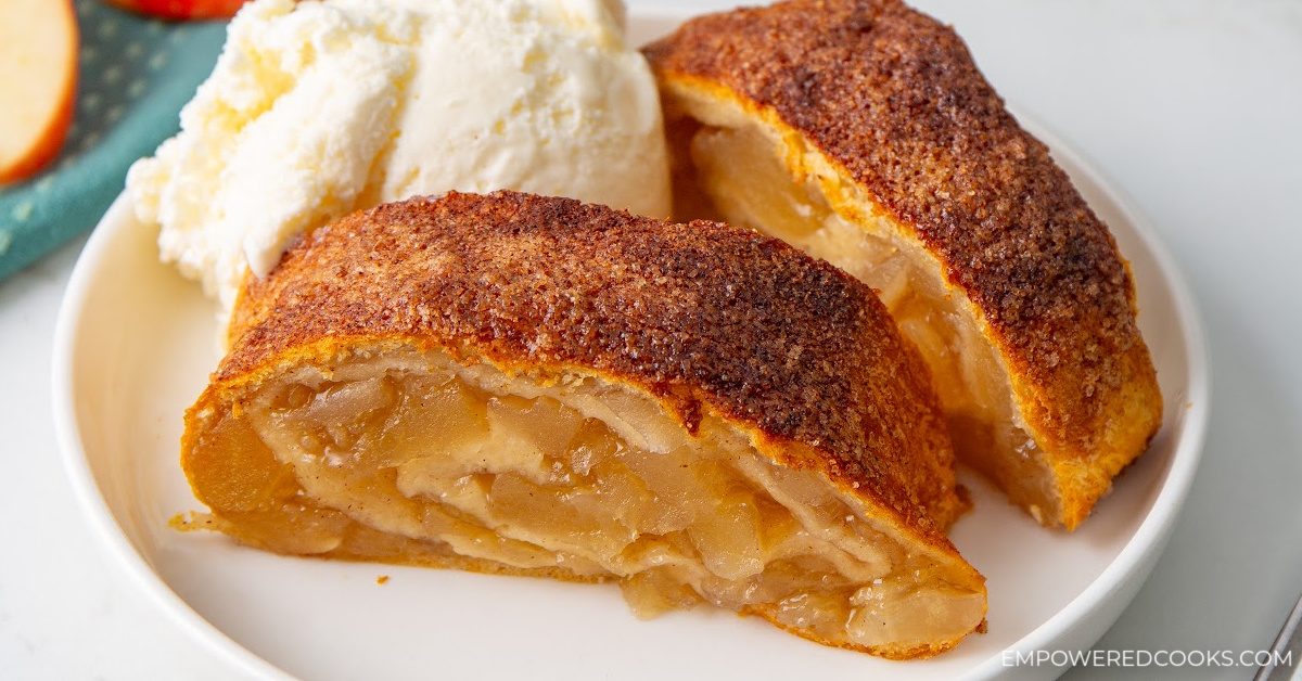 air fryer apple pie delight