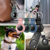Silicon Protective Holder w/ Keychain, 4-Pack for Apple Airtags $2.80 After...