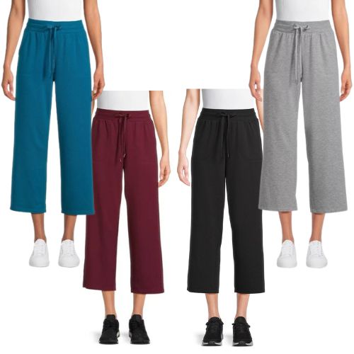 Athletic Works Women's Wide Leg Cropped Pants $6.48 (Reg. $9.98) -  4-Colors, XXL - Fabulessly Frugal