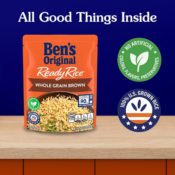 BEN'S ORIGINAL 6-Pack Ready Rice Whole Grain Brown Rice as low as $11.88...