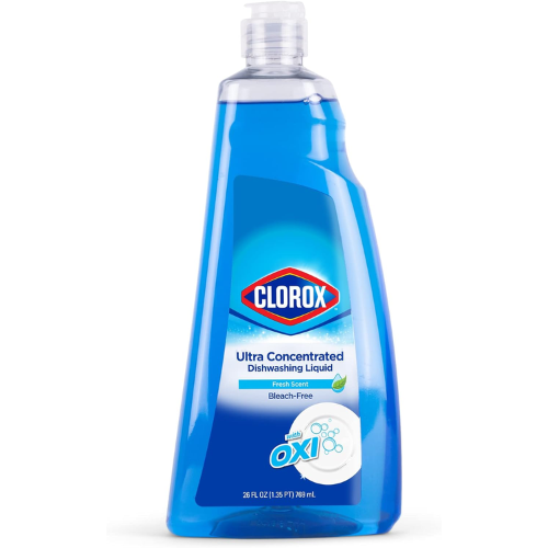 Clorox Ultra Concentrated Fresh Scent Liquid Dish Soap with Oxi, 26 Oz...