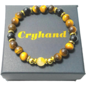 Embrace the power of natural stones with Cryhand 8mm Natural Stone Handmade...
