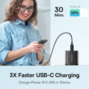 GaN USB-C PD Wall Charger, 30W $12.59 After Coupon (Reg. $20)