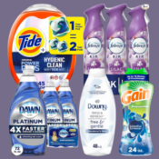 Save up to 30% on Home Care from Swiffer, Febreze, Tide and More as low...