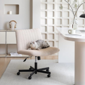 Create a comfortable and chic workspace with this Home Office Desk Chair...