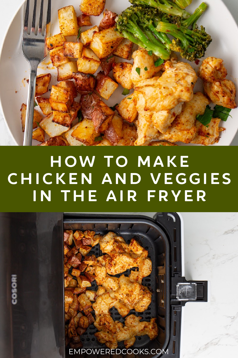 how to make chicken and veggies in the air fryer