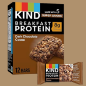 Kind 12-Count Breakfast Protein Snack Bars, Dark Chocolate Cocoa as low...