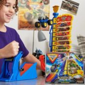 Monster Jam World Finals Big Air Challenge Playset with Monster Truck Vehicle...