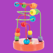 Nuby Mini Wooden Bead Maze Roller Coaster Toy $3.97 (Reg. $10) - Early...