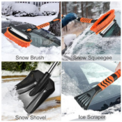 Snow Removal Kit with Snow Brush, Shovel, and Ice Scraper $24.74 After...