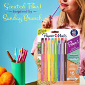 Paper Mate Flair Sunday Brunch Scented 16-Coiunt Felt Tip Pens as low as...
