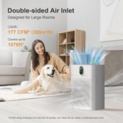 Achieve optimal air quality with this Smart Air Purifier for Large Rooms...