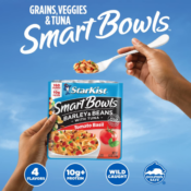 StarKist 12-Pack Smart Bowls Barley & Beans with Tuna, Tomato Basil...